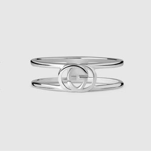 NWB GUCCI INTERLOCKING THIN OPEN BAND